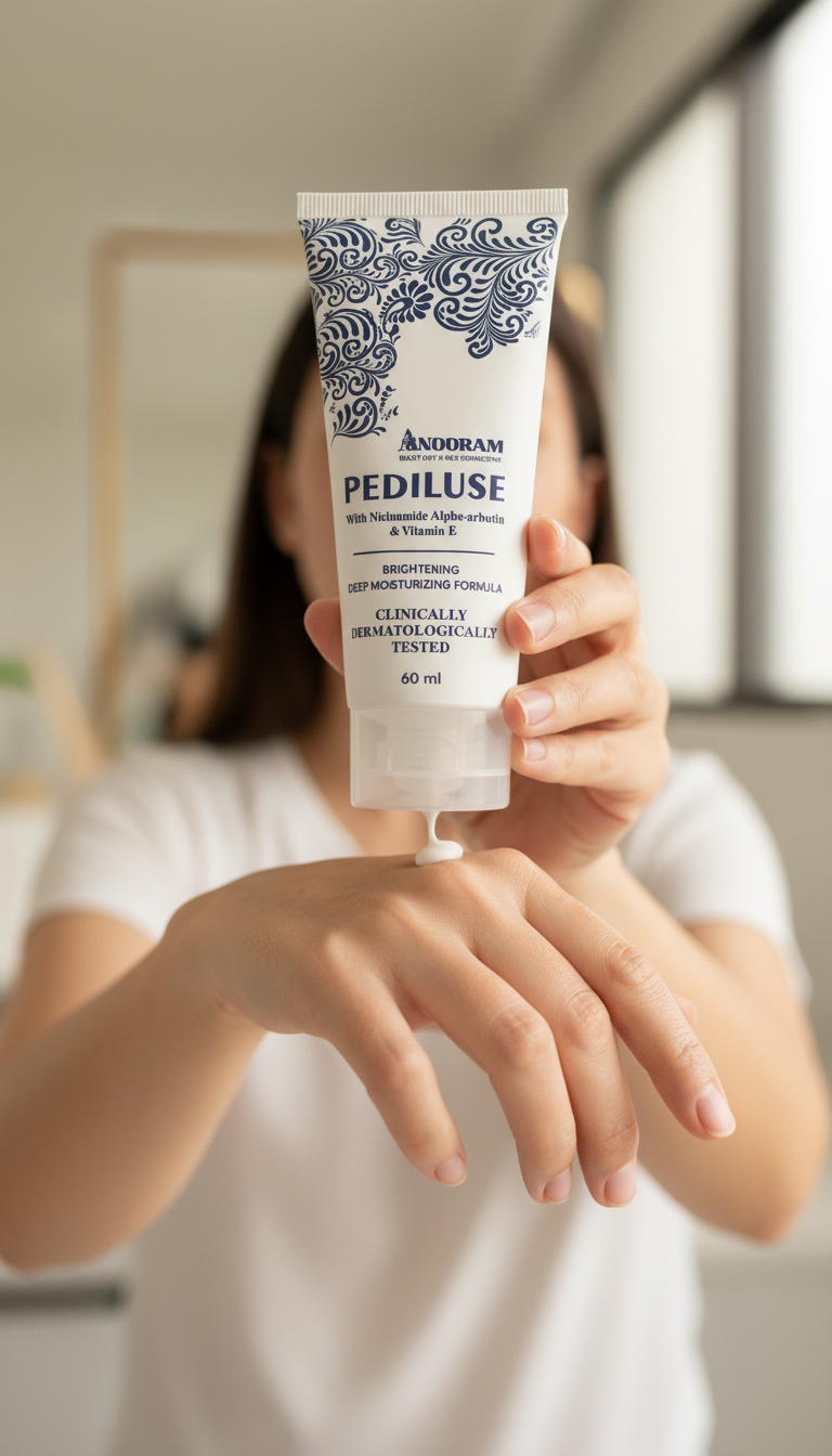 PEDILUXE Brightening Hand & Foot Cream | Dark Spot Corrector with Niacinamide, Alpha-Arbutin & Kojic Acid