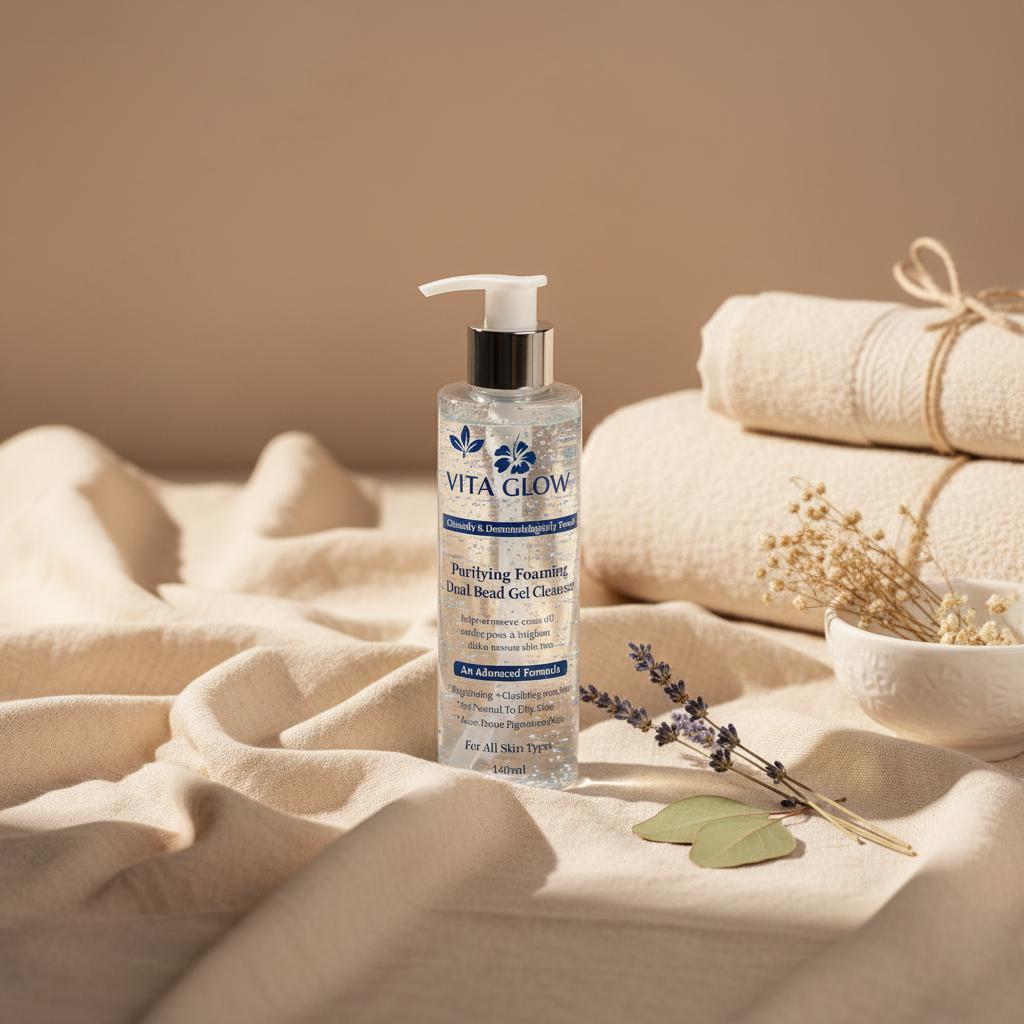 Vita-Glow Brightening Gel Cleanser: Mandelic Acid for Acne & Pigmentation