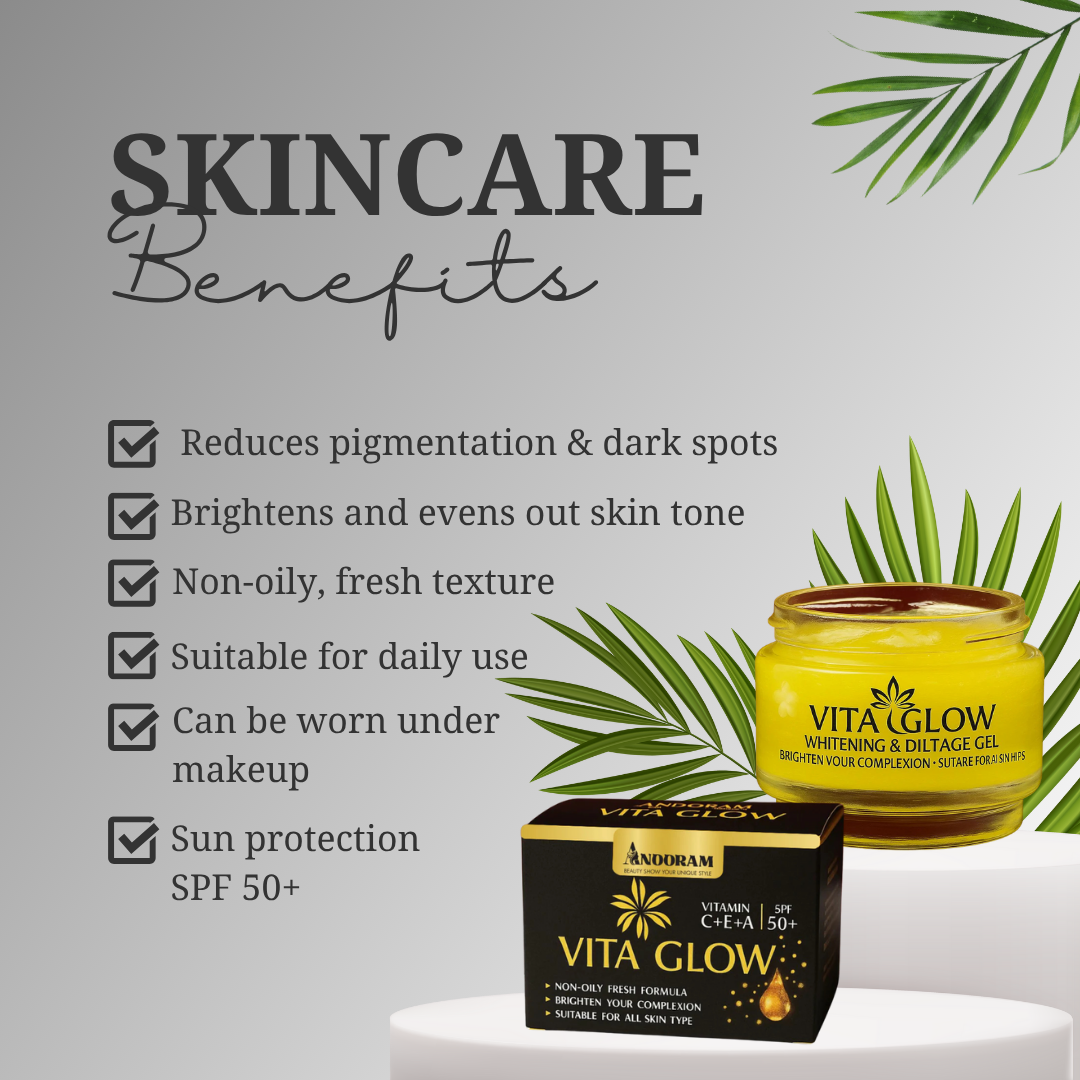 Vita Glow Whitening Gel – Vitamin C+E+A with SPF 50+ (Made in Korea)