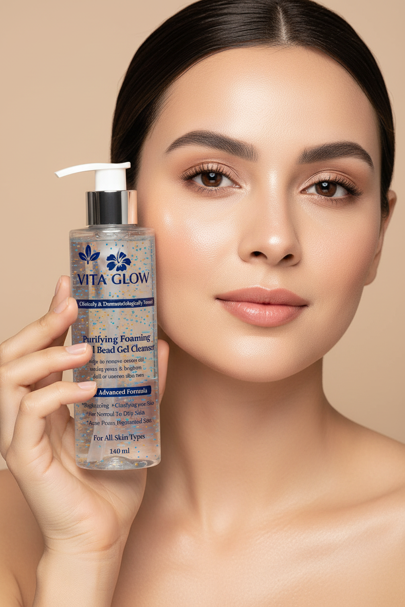 Vita-Glow Brightening Gel Cleanser: Mandelic Acid for Acne & Pigmentation