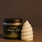 Mocha Latte 2-in-1 Coffee Face & Body Scrub | Exfoliating Wash with Niacinamide & Shea Butter for Smooth, Glowing Skin