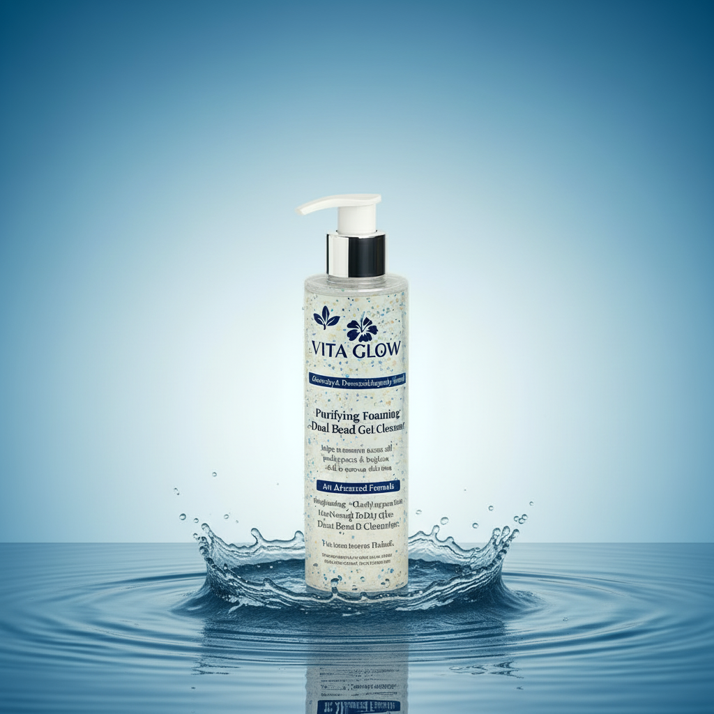 Vita-Glow Brightening Gel Cleanser: Mandelic Acid for Acne & Pigmentation